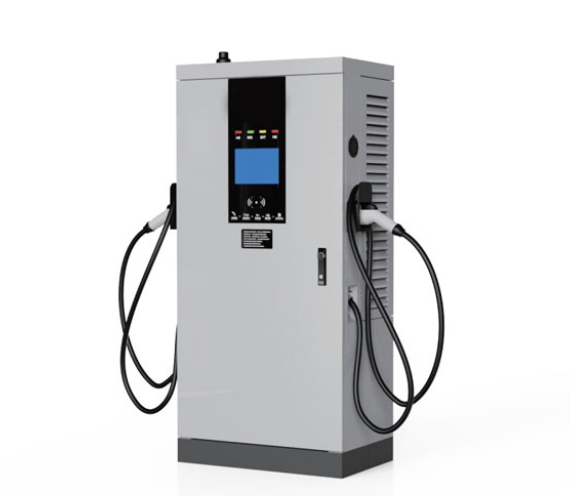 Estação de carregamento montada no chão com carregador EV rápido IP54 para carro elétrico